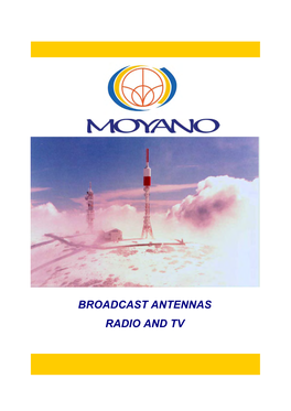 Radio and Tv Broadcast Antennas