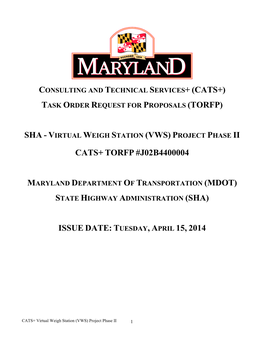 SHA-Virtual Weigh Station (VWS)