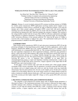 Wireless Power Transmission with Circularly Polarized