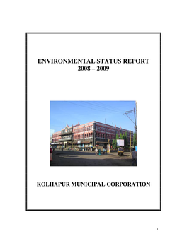 Environmental Status Report 2008 – 2009