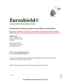 Euroshield Roofing