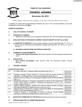 Council Agenda