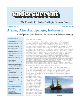 Arenui, Alor Archipelago, Indonesia + [Other Articles] Undercurrent, August