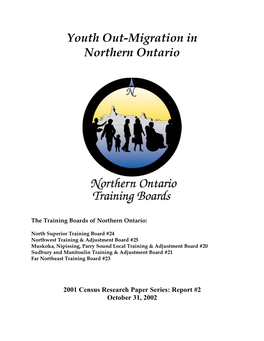 Youth Out-Migration in Northern Ontario (October 2002)