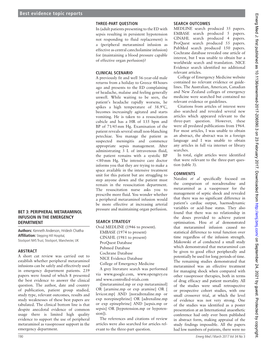 Peripheral Metaraminol Infusion in The