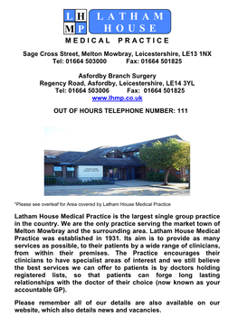 Latham House Medical Practice