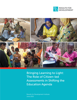 Bringing Learning to Light: the Role of Citizen-Led Assessments in Shifting the Education Agenda