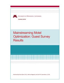 Mainstreaming Motel Optimization: Guest Survey Results