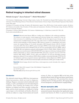 Retinal Imaging in Inherited Retinal Diseases