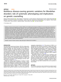 Multilocus Disease-Causing Genomic Variations for Mendelian Disorders: Role of Systematic Phenotyping and Implications on Genetic Counselling