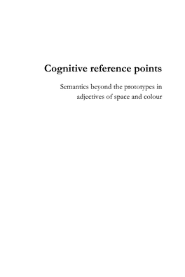 Cognitive Reference Points