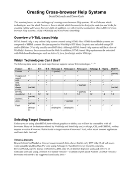 Developing Webhelp