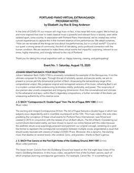 FINAL VERSION Anderson Roe Portland Program Notes August 15