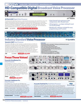 HD-Compatible Digitalbroadcast Voice Processor