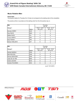 Practice Groups and Music Rotations