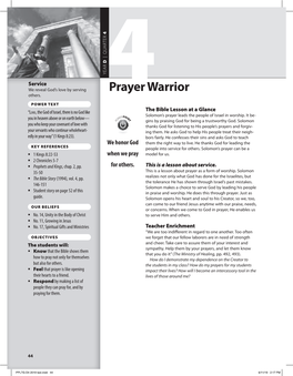 4Prayer Warrior