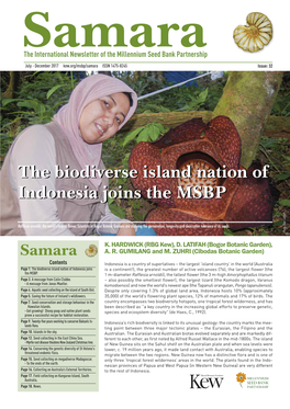 The Biodiverse Island Nation of Indonesia Joins the MSBP The