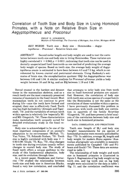 Aegyptopithecus and Proconsul