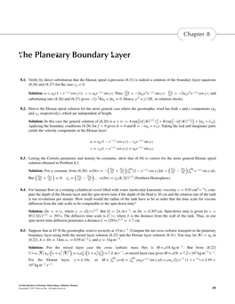 The Planetary Boundary Layer