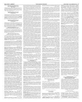 Minas Gerais - Caderno 3 Publicações De Terceiros Sexta-Feira, 14 De Janeiro De 2011 – 3 Telefone (31) 3651 – 8047