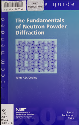 The Fundamentals of Neutron Powder Diffraction