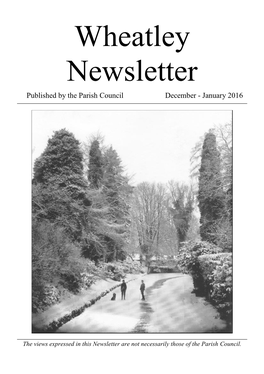 Newsletter Dec-Jan 2016