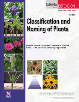 Classification and Naming of Plants