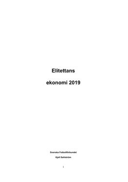 Elitettans Ekonomi 2019