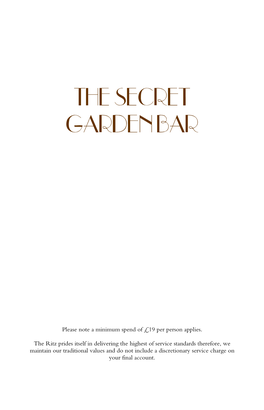 The Secret Garden Bar