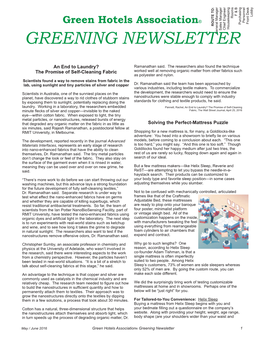 GREENING Newslettergeneral Manager