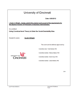 Using Construal Level Theory to Deter the Social Desirability Bias