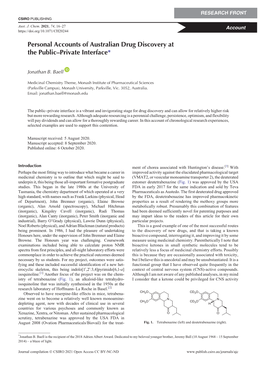 Personal Accounts of Australian Drug Discovery at the Public-Private Interface