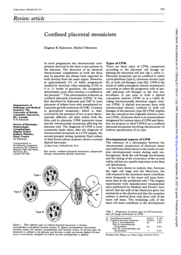 Review Article J Med Genet: First Published As 10.1136/Jmg.33.7.529 on 1 July 1996