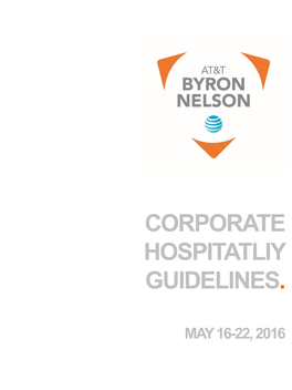 Corporate Hospitatliy Guidelines