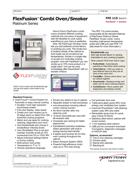 Flexfusion™ Combi Oven/Smoker