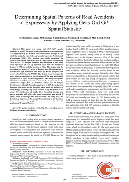 Determining Spatial Patterns of Road Accidents at Expressway by Applying Getis-Ord Gi* Spatial Statistic