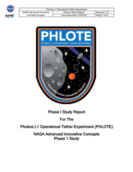 (PHLOTE) NASA Advanced Innovative Concepts Phase 1 Study