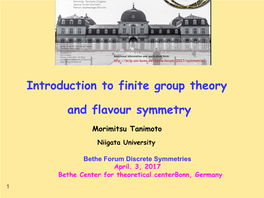 Introduction to Finite Group Theory and Flavour Symmetry