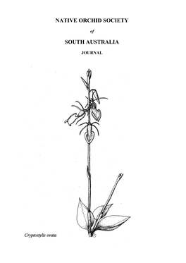 Native Orchid Society of South Australia