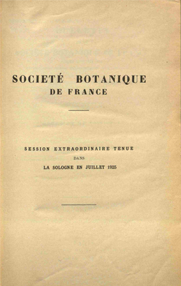 Societe Bot Anique De France