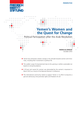 Yemen's Women and the Quest for Change : Political Participation After