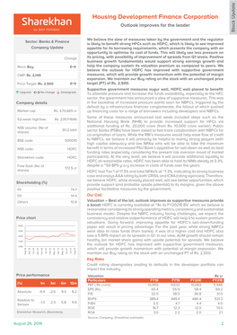 Housing Development Finance Corporation Outlook Improves for the Leader Stock Update Stock
