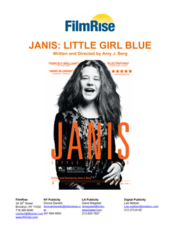 Janis-Press Notes 10 26 15