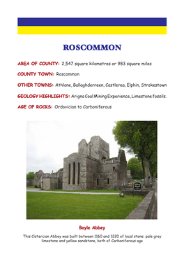 Roscommon: COUNTY GEOLOGY of IRELAND 1