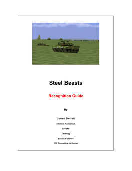 Steel Beasts Recognition Guide