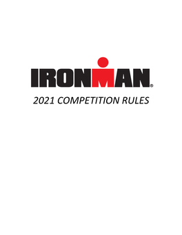 2021 IRONMAN Competition Rules English April