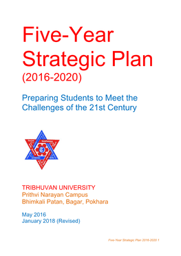 Strategic Plan 2016-2020 1