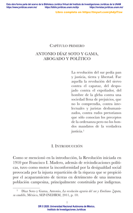 ANTONIO DÍAZ SOTO Y GAMA, ABOGADO Y POLÍTICO Como Se