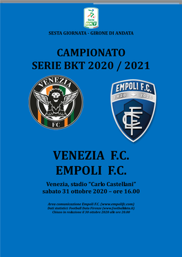 Venezia F.C. Empoli F.C