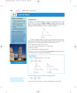 Law of Sines